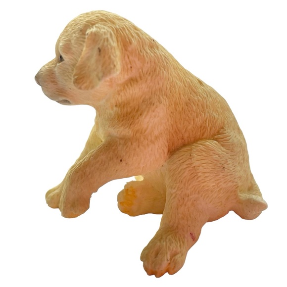 Puppy Golden Retriever Yellow Labrador Resin Figurine - Picture 5 of 11